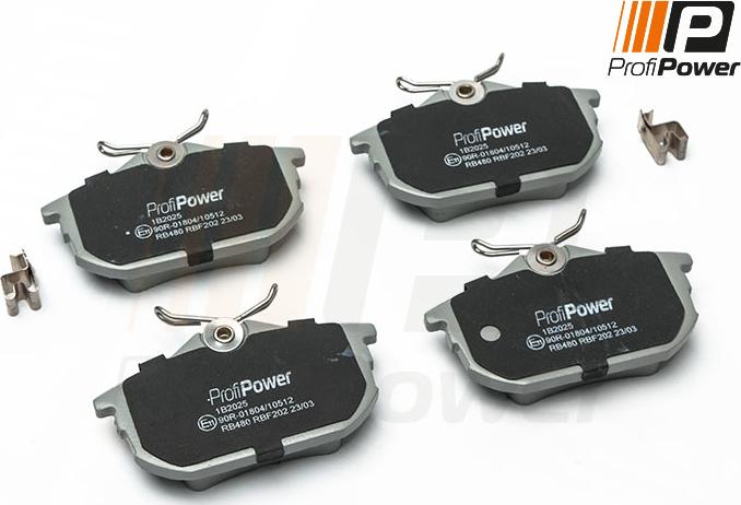 ProfiPower 1B2025 - Kit de plaquettes de frein, frein à disque cwaw.fr