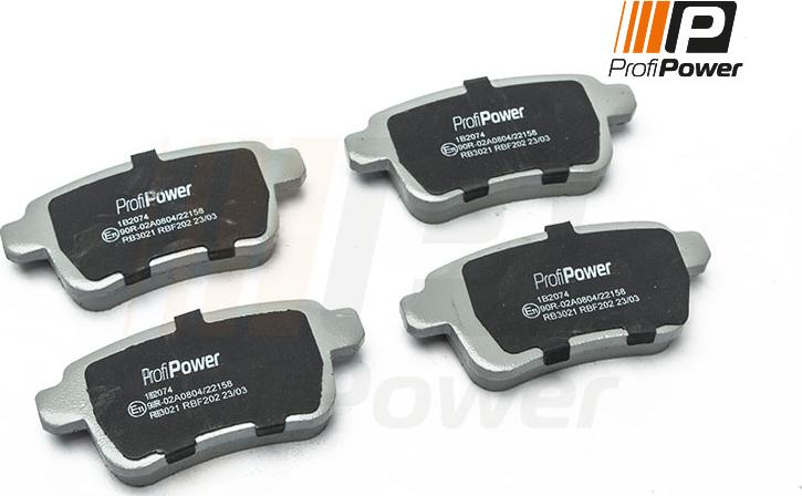 ProfiPower 1B2074 - Kit de plaquettes de frein, frein à disque cwaw.fr