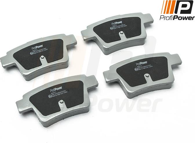 ProfiPower 1B2072 - Kit de plaquettes de frein, frein à disque cwaw.fr