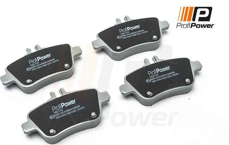 ProfiPower 1B2132 - Kit de plaquettes de frein, frein à disque cwaw.fr