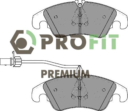 Profit 5005-4044 - Kit de plaquettes de frein, frein à disque cwaw.fr