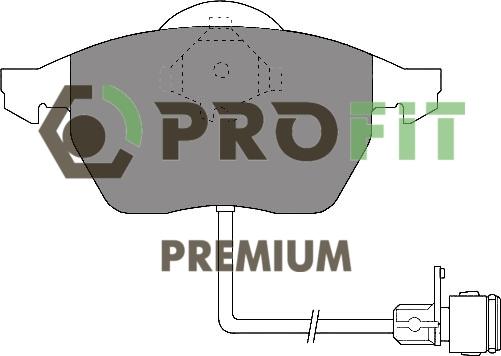 Profit 5005-0590 - Kit de plaquettes de frein, frein à disque cwaw.fr