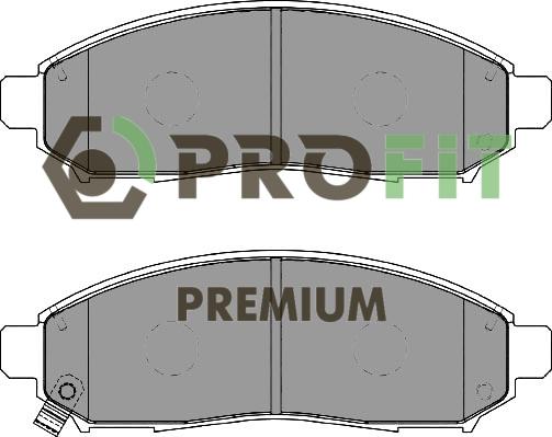 Profit 5005-1997 - Kit de plaquettes de frein, frein à disque cwaw.fr