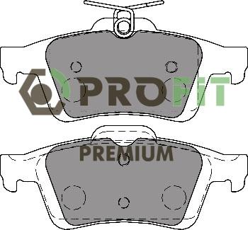 Profit 5005-1931 - Kit de plaquettes de frein, frein à disque cwaw.fr