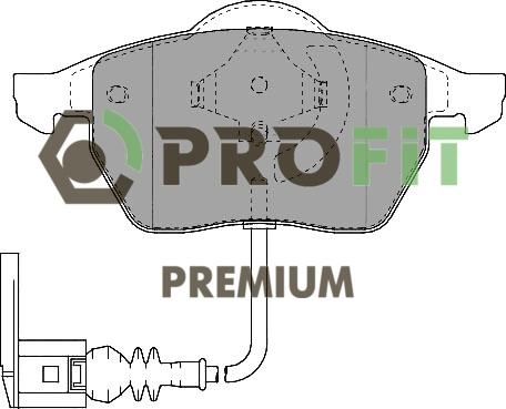 Profit 5005-1463 - Kit de plaquettes de frein, frein à disque cwaw.fr