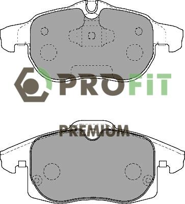 Profit 5005-1520 - Kit de plaquettes de frein, frein à disque cwaw.fr