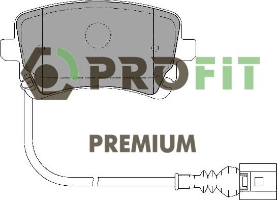 Profit 5005-1644 - Kit de plaquettes de frein, frein à disque cwaw.fr