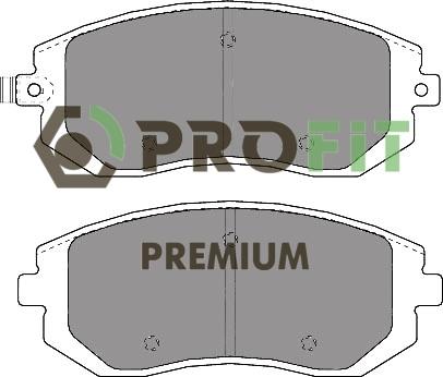 Profit 5005-1639 - Kit de plaquettes de frein, frein à disque cwaw.fr