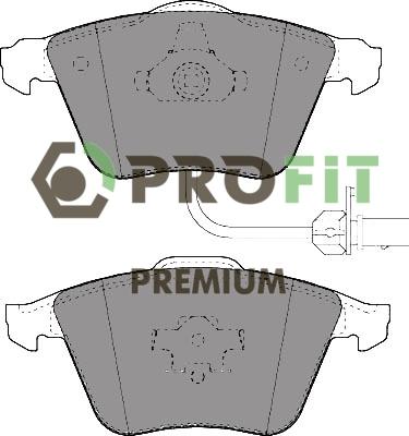 Profit 5005-1629 - Kit de plaquettes de frein, frein à disque cwaw.fr