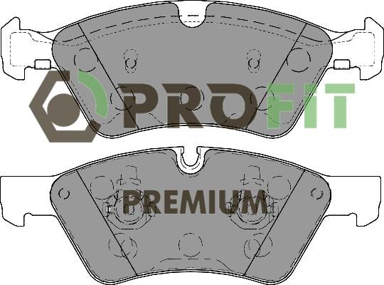 Profit 5005-1830 - Kit de plaquettes de frein, frein à disque cwaw.fr