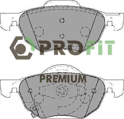 Profit 5005-1704 - Kit de plaquettes de frein, frein à disque cwaw.fr