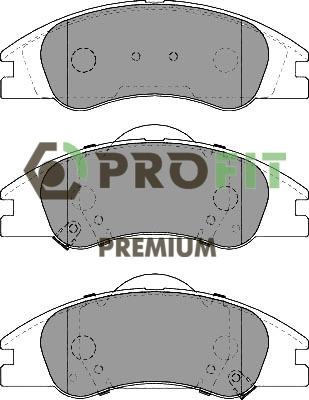 Profit 5005-2050 - Kit de plaquettes de frein, frein à disque cwaw.fr