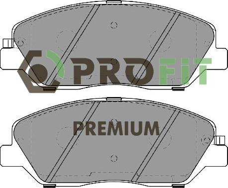 Profit 5005-2018 - Kit de plaquettes de frein, frein à disque cwaw.fr