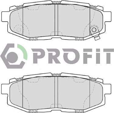 Profit 5000-4187 - Kit de plaquettes de frein, frein à disque cwaw.fr