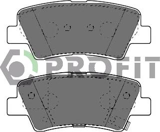 Profit 5000-4387 - Kit de plaquettes de frein, frein à disque cwaw.fr