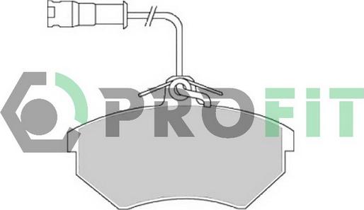 Profit 5000-0954 - Kit de plaquettes de frein, frein à disque cwaw.fr