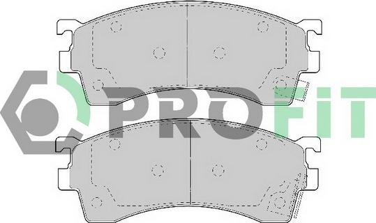 Profit 5000-0950 - Kit de plaquettes de frein, frein à disque cwaw.fr