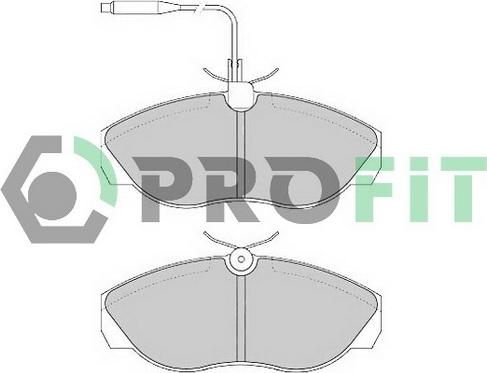 Profit 5000-0967 C - Kit de plaquettes de frein, frein à disque cwaw.fr