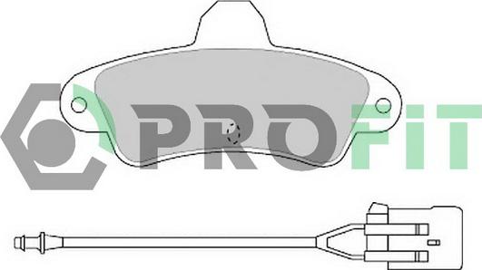 Profit 5000-0913 - Kit de plaquettes de frein, frein à disque cwaw.fr