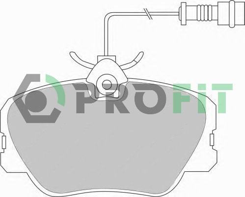 Profit 5000-0415 - Kit de plaquettes de frein, frein à disque cwaw.fr