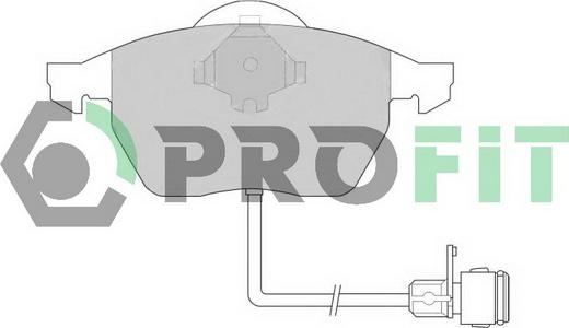 Profit 5000-0590 C - Kit de plaquettes de frein, frein à disque cwaw.fr