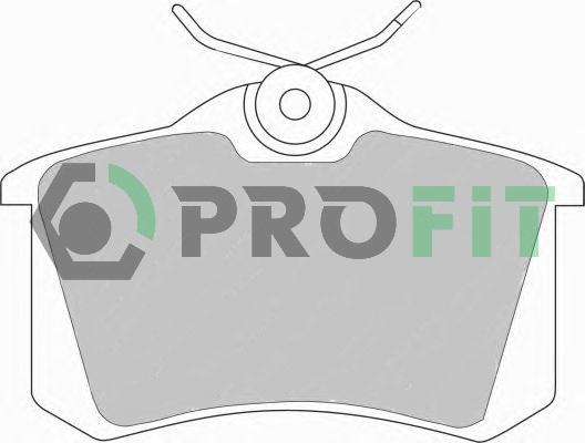 Profit 5000-0541 - Kit de plaquettes de frein, frein à disque cwaw.fr