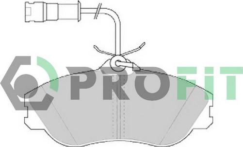 Profit 5000-0563 - Kit de plaquettes de frein, frein à disque cwaw.fr