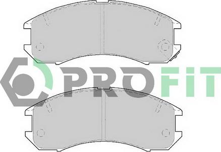 Profit 5000-0576 - Kit de plaquettes de frein, frein à disque cwaw.fr