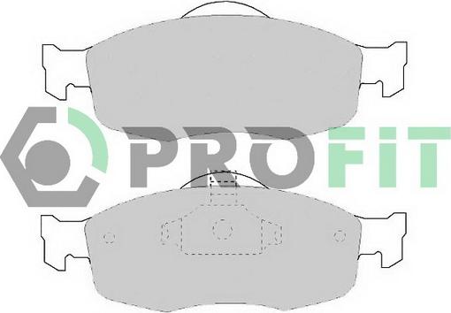 Profit 5000-0884 - Kit de plaquettes de frein, frein à disque cwaw.fr