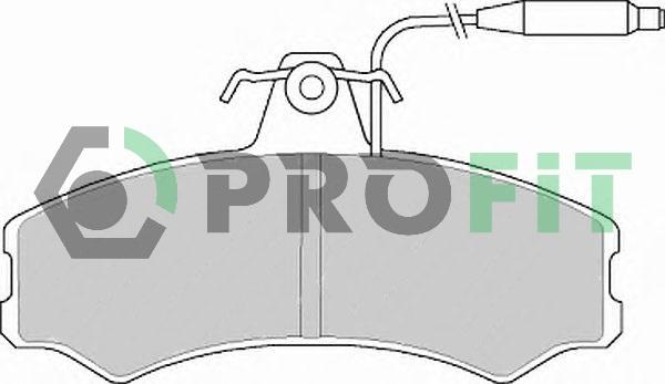 Profit 5000-0287 - Kit de plaquettes de frein, frein à disque cwaw.fr