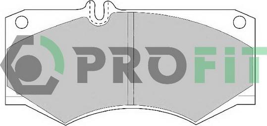 Profit 5000-0239 - Kit de plaquettes de frein, frein à disque cwaw.fr