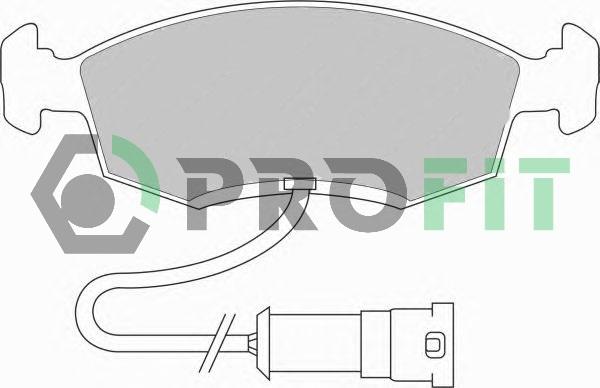 Profit 5000-0276 - Kit de plaquettes de frein, frein à disque cwaw.fr