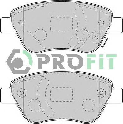 Profit 5000-1920 - Kit de plaquettes de frein, frein à disque cwaw.fr