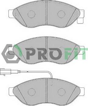 Profit 5000-1923 - Kit de plaquettes de frein, frein à disque cwaw.fr