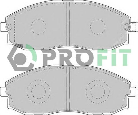 Profit 5000-1498 - Kit de plaquettes de frein, frein à disque cwaw.fr