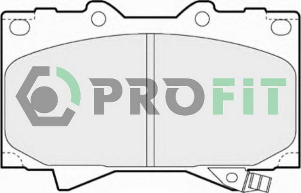 Profit 5000-1456 - Kit de plaquettes de frein, frein à disque cwaw.fr