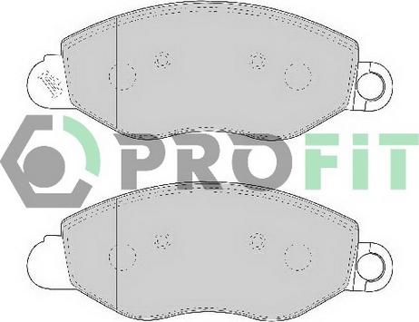 Profit 5000-1461 C - Kit de plaquettes de frein, frein à disque cwaw.fr