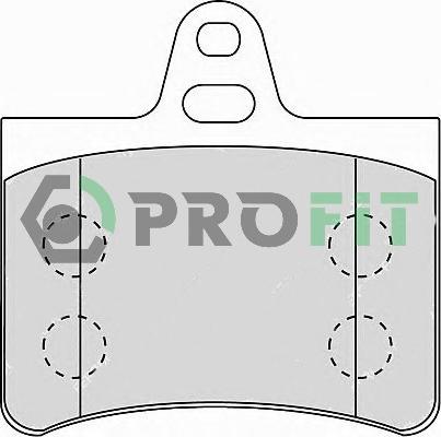 Profit 5000-1413 - Kit de plaquettes de frein, frein à disque cwaw.fr