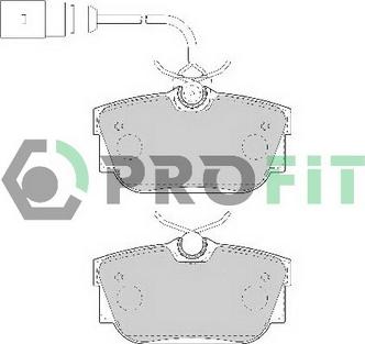 Profit 5000-1482 - Kit de plaquettes de frein, frein à disque cwaw.fr