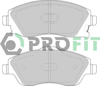 Profit 5000-1424 - Kit de plaquettes de frein, frein à disque cwaw.fr