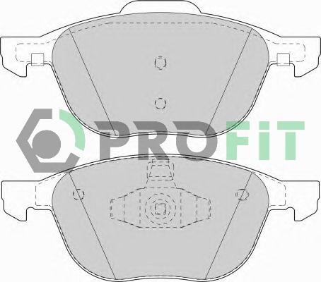 Profit 5000-1594 - Kit de plaquettes de frein, frein à disque cwaw.fr