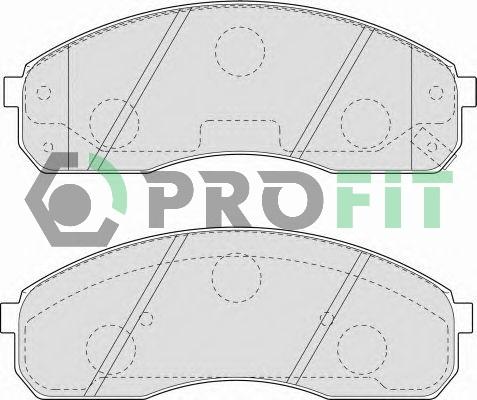 Profit 5000-1595 - Kit de plaquettes de frein, frein à disque cwaw.fr