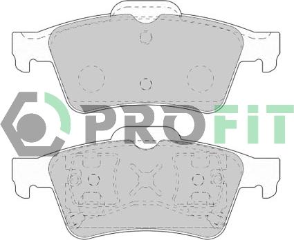 Profit 5000-1540 - Kit de plaquettes de frein, frein à disque cwaw.fr