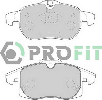 Profit 5000-1520 C - Kit de plaquettes de frein, frein à disque cwaw.fr