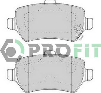 Profit 5000-1521 - Kit de plaquettes de frein, frein à disque cwaw.fr