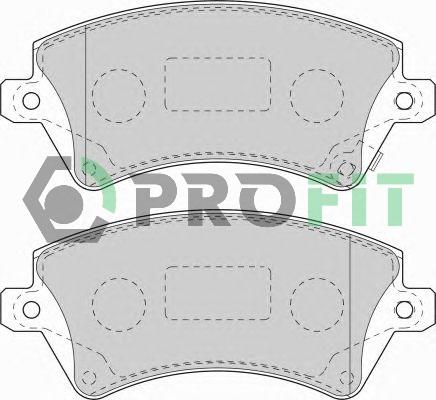 Profit 5000-1573 - Kit de plaquettes de frein, frein à disque cwaw.fr