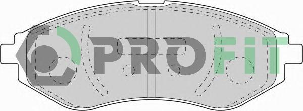 Profit 5000-1699 - Kit de plaquettes de frein, frein à disque cwaw.fr