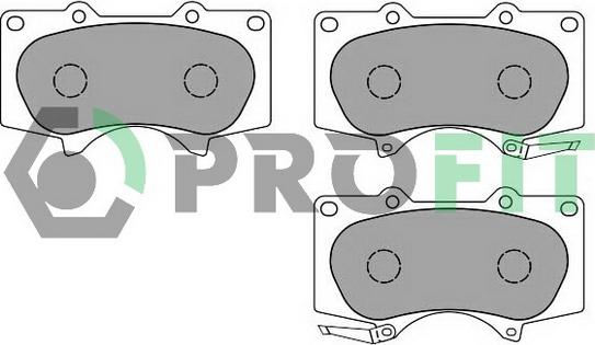 Profit 5000-1698 C - Kit de plaquettes de frein, frein à disque cwaw.fr