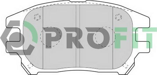 Profit 5000-1697 C - Kit de plaquettes de frein, frein à disque cwaw.fr