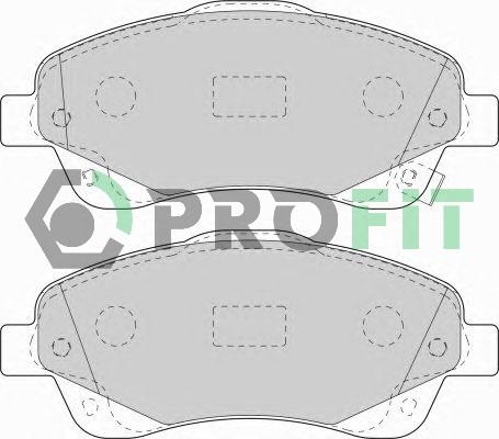 Profit 5000-1648 - Kit de plaquettes de frein, frein à disque cwaw.fr